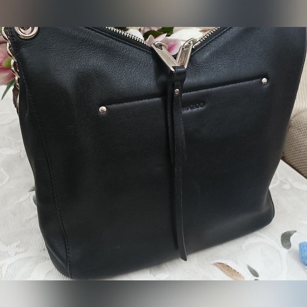 Authentic Jimmy Choo Raven Bag Black Nappa Leather - Picture 4 of 15